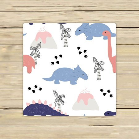 ABPHQTO Cute Dinosaurs Towels,Beach Bath Pool Sprot Travel Hand Spa Towel 13x13 Inch