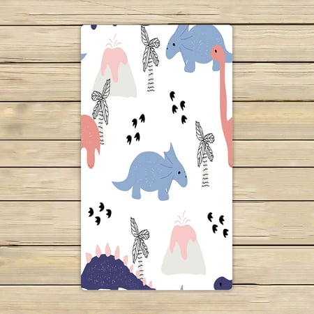 ABPHQTO Cute Dinosaurs Towels,Beach Bath Pool Sprot Travel Hand Spa Towel 16x28 Inch