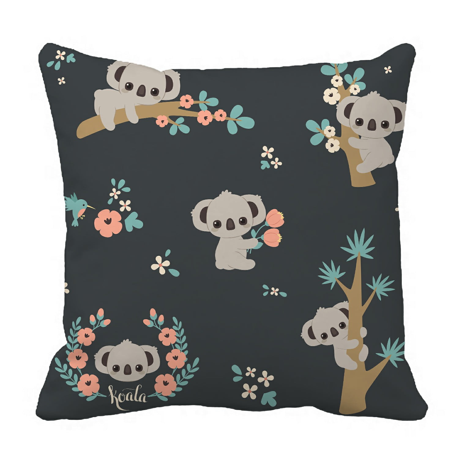 ABPHQTO Cute Koala Pillow Case Pillow Cover Pillow Protector Two Sides