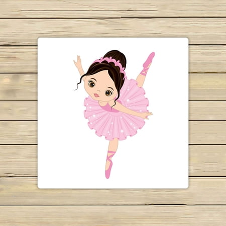 ABPHQTO Cute Little Ballerina Dancing Towels Beach Bath Pool Sprot Travel Hand Spa Towel 13x13 Inch