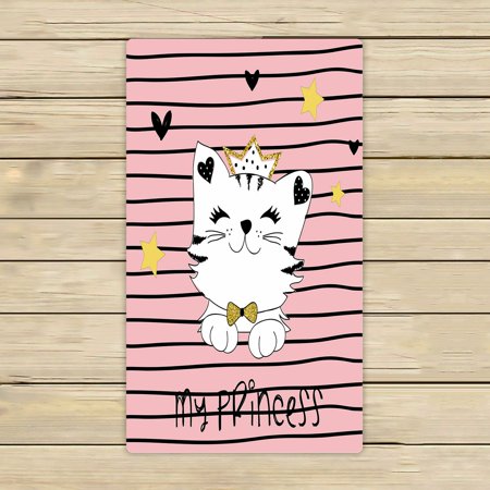 ABPHQTO Cute Princess Cat Towels,Beach Bath Pool Sprot Travel Hand Spa Towel 16x28 Inch