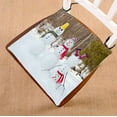 thumbnail image 1 of ABPHQTO Cute Snowmen Scarf Forest Chair Pad Seat Cushion Chair Cushion Floor Cushion Two Sides Printing 20x20 Inch, 1 of 1