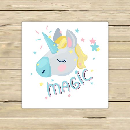 ABPHQTO Cute Unicorn Towels,Beach Bath Pool Sprot Travel Hand Spa Towel 13x13 Inch