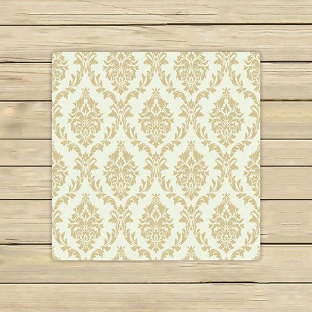 ABPHQTO Damask Ornate Vintage Towels,Beach Bath Pool Sprot Travel Hand Spa Towel 13x13 Inch
