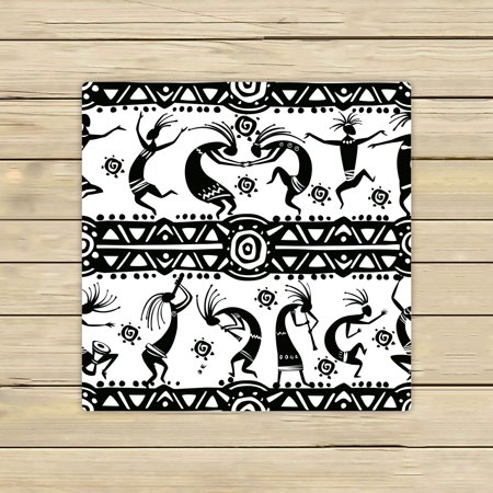 ABPHQTO Dancing Figures Towels,Beach Bath Pool Sprot Travel Hand Spa Towel 13x13 Inch