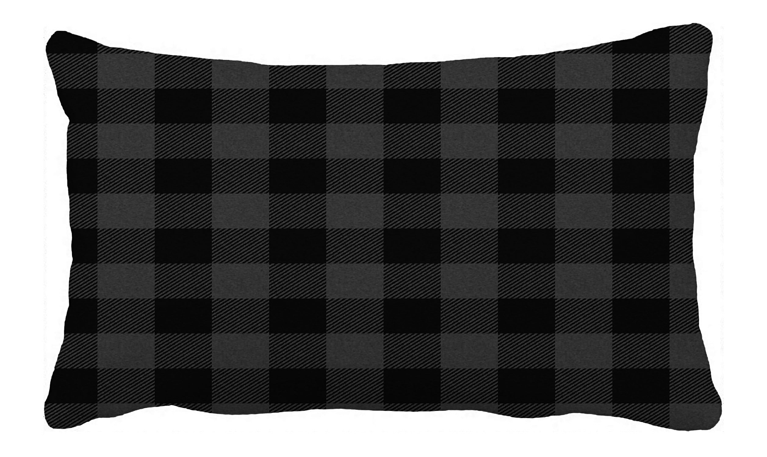 ABPHQTO Dark Grey Buffalo Plaid Pillow Case Pillow Cover Pillow Protector Two Sides For Couch Bed 18x18 Inch Walmart