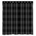 thumbnail image 1 of ABPHQTO Dark Grey Buffalo Plaid Waterproof Polyester Shower Curtain and Hooks For Home Decor 66x72 Inch, 1 of 1