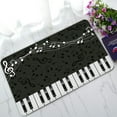thumbnail image 1 of ABPHQTO Dark Piano Keys And Notes Doormat Entrance Rug Area Rug Floor Mat Home Decor 23.5x16.7 Inch, 1 of 1
