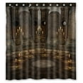 thumbnail image 1 of ABPHQTO Dark Temple Candles Candelabras Waterproof Polyester Shower Curtain and Hooks For Home Decor 66x72 Inch, 1 of 1