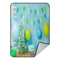 thumbnail image 1 of ABPHQTO Decor For The First Cake Fleece Blanket Fleece Back Throw Blanket 58x80 Inch, 1 of 1