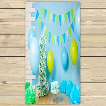 ABPHQTO Decor For The First Cake Towels Beach Bath Pool Sprot Travel Hand Spa Towel 30x56 Inch