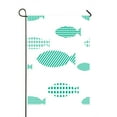 thumbnail image 1 of ABPHQTO Different Fishes Swimming To The Left Together Home Outdoor Garden Flag House Banner Size 28x40 Inch, 1 of 1