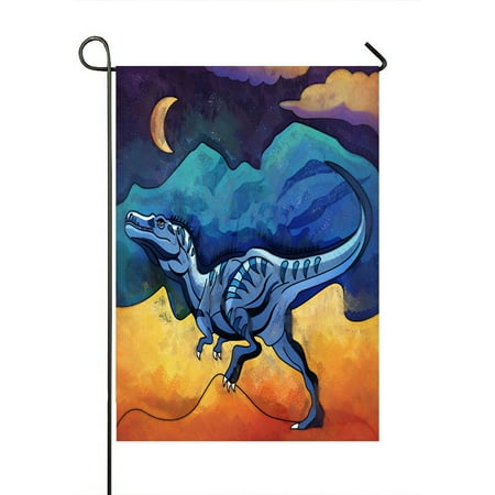 ABPHQTO Dinosaur Habitat Alectrosaur Home Outdoor Garden Flag House Banner Size 28x40 Inch