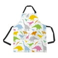 thumbnail image 1 of ABPHQTO Dinosaur Pattern Apron Home Kitchen Apron with Pockets, 1 of 1