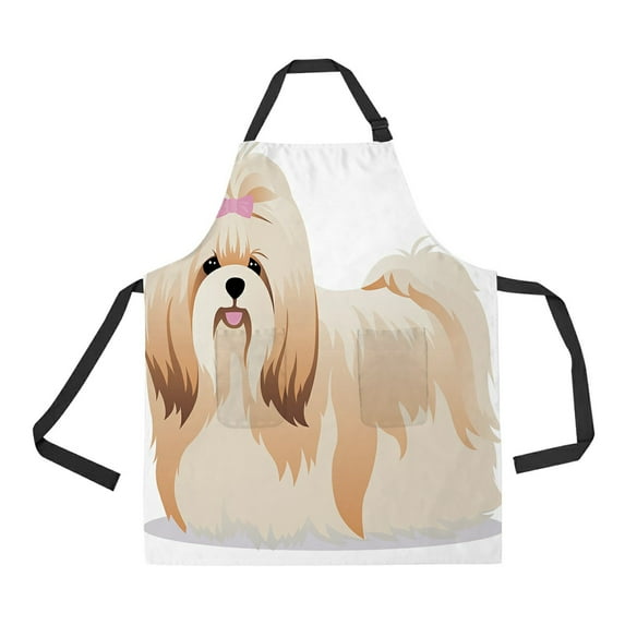 ABPHQTO Dog Apron Home Kitchen Apron with Pockets