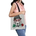 thumbnail image 1 of ABPHQTO Dog Cocker Spaniel Elegant Gray Hat Glasses Red Rose Canvas Bag Reusable Tote Grocery Shopping Bags Tote Bag 14x16 inch, 1 of 2