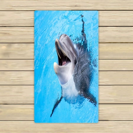 ABPHQTO Dolphin Towels,Beach Bath Pool Sprot Travel Hand Spa Towel 16x28 Inch