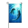 thumbnail image 1 of ABPHQTO Dolphins Home Outdoor Garden Flag House Banner Size 12x18 Inch, 1 of 1