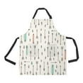 thumbnail image 1 of ABPHQTO Doodle In Pastel Colors Apron Home Kitchen Apron with Pockets, 1 of 1