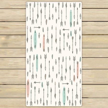 ABPHQTO Doodle In Pastel Colors Towels,Beach Bath Pool Sprot Travel Hand Spa Towel 30x56 Inch