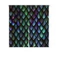 thumbnail image 1 of ABPHQTO Dragon Scales Reptile Skin Japanese Noren Curtain Doorway Door Window Treatment Curtains Cotton Linen Curtain 85x150 cm, 1 of 1