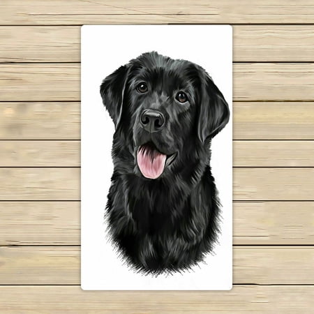 ABPHQTO Drawing Dog Breed Black Labrador Portrait Towels Beach Bath Pool Sprot Travel Hand Spa Towel 16x28 Inch