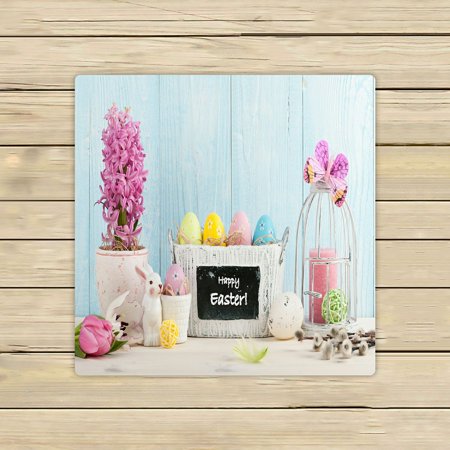 ABPHQTO Easter Eggs Flowers Towels Beach Bath Pool Sprot Travel Hand Spa Towel 13x13 Inch