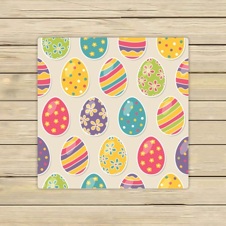 ABPHQTO Easter Eggs Towels Beach Bath Pool Sprot Travel Hand Spa Towel 13x13 Inch