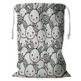 thumbnail image 1 of ABPHQTO Easter Rabbit Cartoon Face Storage Basket Laundry Bag with Drawstring 18x24 Inch, 1 of 3