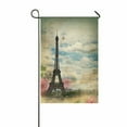 thumbnail image 1 of ABPHQTO Eiffel Tower And Roses Home Outdoor Garden Flag House Banner Size 12x18 Inch, 1 of 1