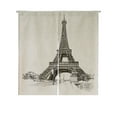 thumbnail image 1 of ABPHQTO Eiffel Tower Paris France Japanese Noren Curtain Doorway Door Window Treatment Curtains Cotton Linen Curtain 85x90 cm, 1 of 1