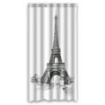 thumbnail image 1 of ABPHQTO Eiffel Tower Paris France Waterproof Polyester Shower Curtain and Hooks For Home Decor 36x72 Inch, 1 of 1