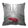 thumbnail image 1 of ABPHQTO Eiffel Tower View Paris Street Pillow Case Pillow Cover Pillow Protector Two Sides For Couch Bed 16x16 Inch, 1 of 1