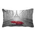 thumbnail image 1 of ABPHQTO Eiffel Tower View Paris Street Pillow Case Pillow Cover Pillow Protector Two Sides For Couch Bed 20x30 Inch, 1 of 1
