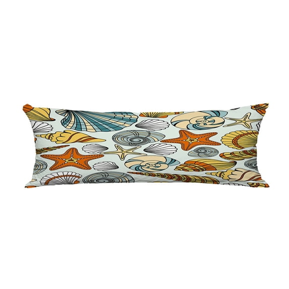 ABPHQTO Elegant Seashells Body Pillow Covers Pillow Case Protector Pillowcase 20x60 Inch