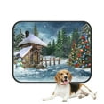 thumbnail image 1 of ABPHQTO Fairy Cottage Snowman Christmas Trees Pet Dog Cat Bed Pee Pads Mat Cushion Potty Dogsblankets Crate Bed Kennel 20x24 inch, 1 of 4
