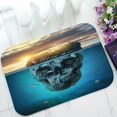 thumbnail image 1 of ABPHQTO Fantastic Tropical Island Scull Rock Underwater Sunset Doormat Entrance Rug Area Rug Floor Mat Home Decor 23.5x16.7 Inch, 1 of 1
