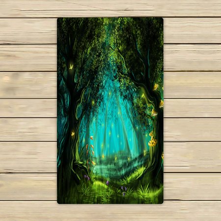 ABPHQTO Fantasy Fairy Forest Towels Beach Bath Pool Sprot Travel Hand Spa Towel 16x28 Inch