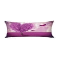 thumbnail image 1 of ABPHQTO Field Heart Shape Tree Butterflies Pink Landscape Body Pillow Covers Pillow Case Protector Pillowcase 20x60 Inch, 1 of 1