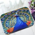 thumbnail image 1 of ABPHQTO Figure Peacock Statue Doormat Entrance Rug Area Rug Floor Mat Home Decor 23.5x16.7 Inch, 1 of 1