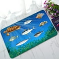 thumbnail image 1 of ABPHQTO Fish And Sea Turtle Under The Sea Doormat Entrance Rug Area Rug Floor Mat Home Decor 30x18 Inch, 1 of 1