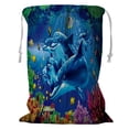 thumbnail image 1 of ABPHQTO Fish Aquariom Design Storage Basket Laundry Bag with Drawstring 24x32 Inch, 1 of 3