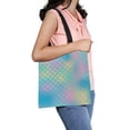 thumbnail image 1 of ABPHQTO Fish Scale Magic Mermaid Tail Canvas Bag Reusable Tote Grocery Shopping Bags Tote Bag 14x16 inch, 1 of 2