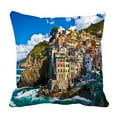 thumbnail image 1 of ABPHQTO Fisherman Village Dramatic Windy Weather Pillow Case Pillow Cover Pillow Protector Two Sides For Couch Bed 18x18 Inch, 1 of 1