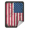 thumbnail image 1 of ABPHQTO Flag Of The United States Of America Us Flag Fleece Blanket Fleece Back Throw Blanket 58x80inch, 1 of 1