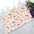 thumbnail image 1 of ABPHQTO Flamingos Tropical Flowers And Leaves Doormat Entrance Rug Area Rug Floor Mat Home Decor 30x18 Inch, 1 of 1
