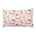 thumbnail image 1 of ABPHQTO Flamingos Tropical Flowers And Leaves Pillow Case Pillow Cover Pillow Protector Two Sides For Couch Bed 20x30 Inch, 1 of 1