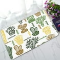 thumbnail image 1 of ABPHQTO Flat Succulent Plants Cactuses Pots Botanical Florals Doormat Entrance Rug Area Rug Floor Mat Home Decor 23.5x16.7 Inch, 1 of 1