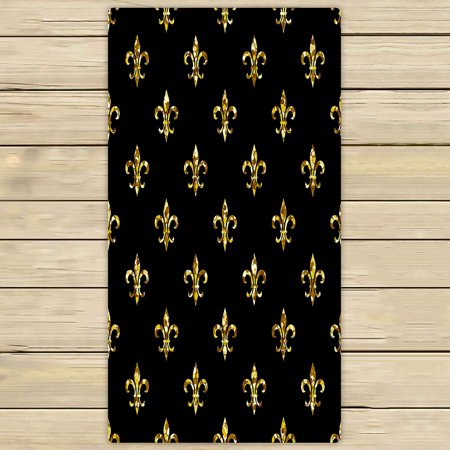 ABPHQTO Fleur-De-Lis Pattern Towels Beach Bath Pool Sprot Travel Hand Spa Towel 30x56 Inch