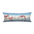 thumbnail image 1 of ABPHQTO Flock Of Pink Flamingos At The Beach Body Pillow Covers Pillow Case Protector Pillowcase 20x60 Inch, 1 of 1